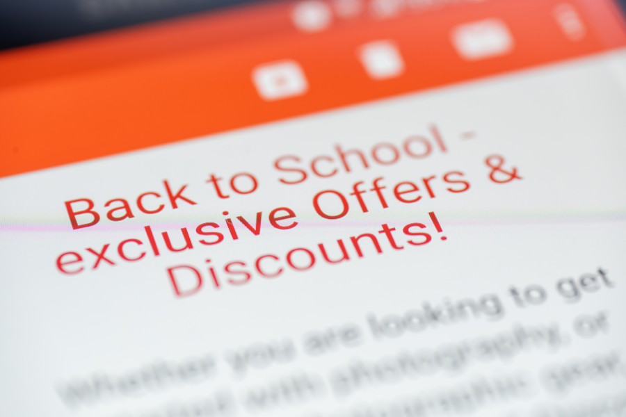 Back to school offers Back to school offers