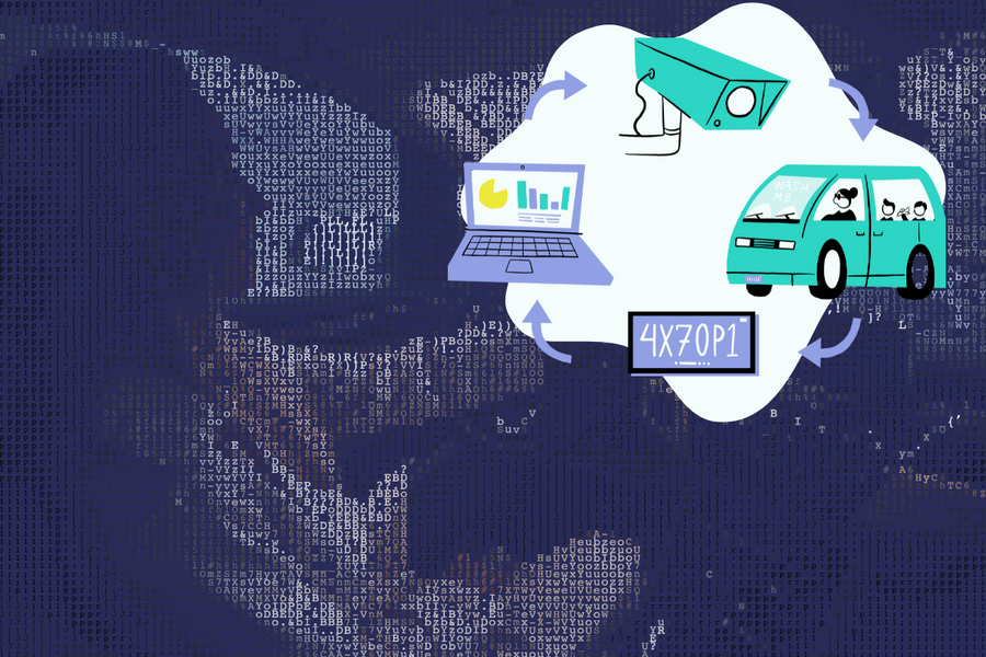 Using Data and AI to Create Rich Customer Experiences Female Driver with an integrated EverWash customer experience powered by AI analytics and data collection