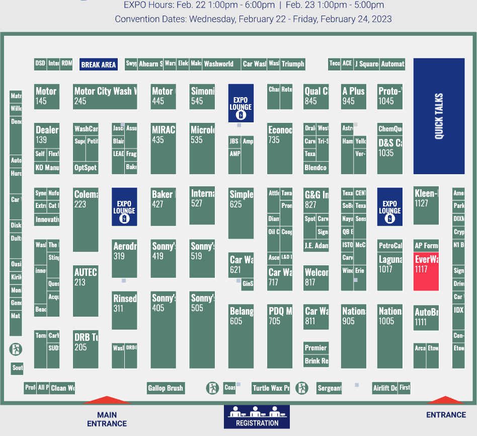 2023 SWCA Show Floor Plan 2023 SWCA Show Floor Plan